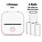 T02 Mini Printer Portable Printer Thermal Printing Sticker Wireless Inkless Pocket Printer Self-Adhesive Label Printer