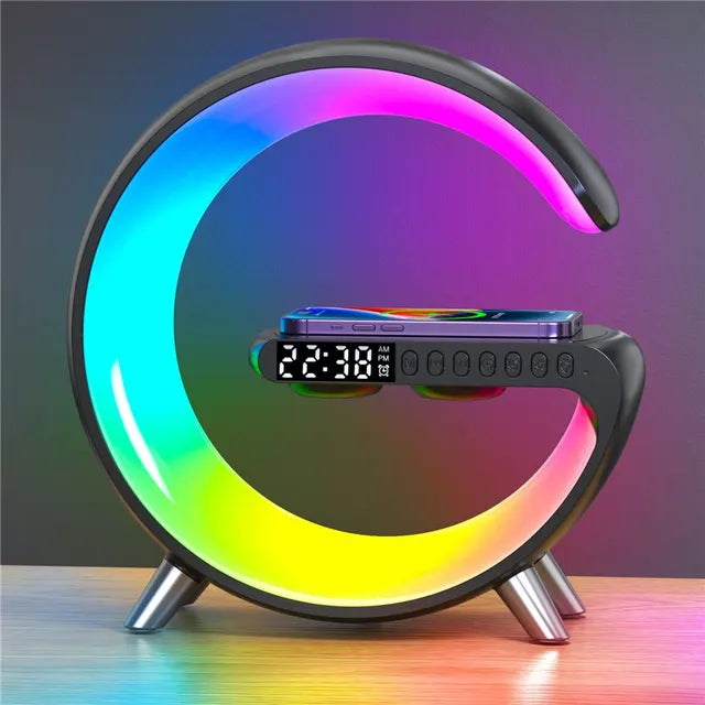 Intelligent 4 in 1 Alarm Clock and Wireless Charging Station