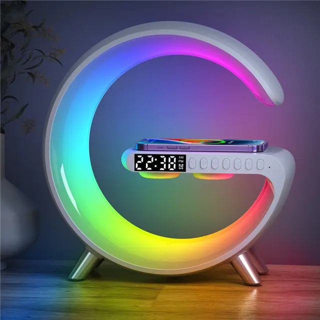 Intelligent 4 in 1 Alarm Clock and Wireless Charging Station