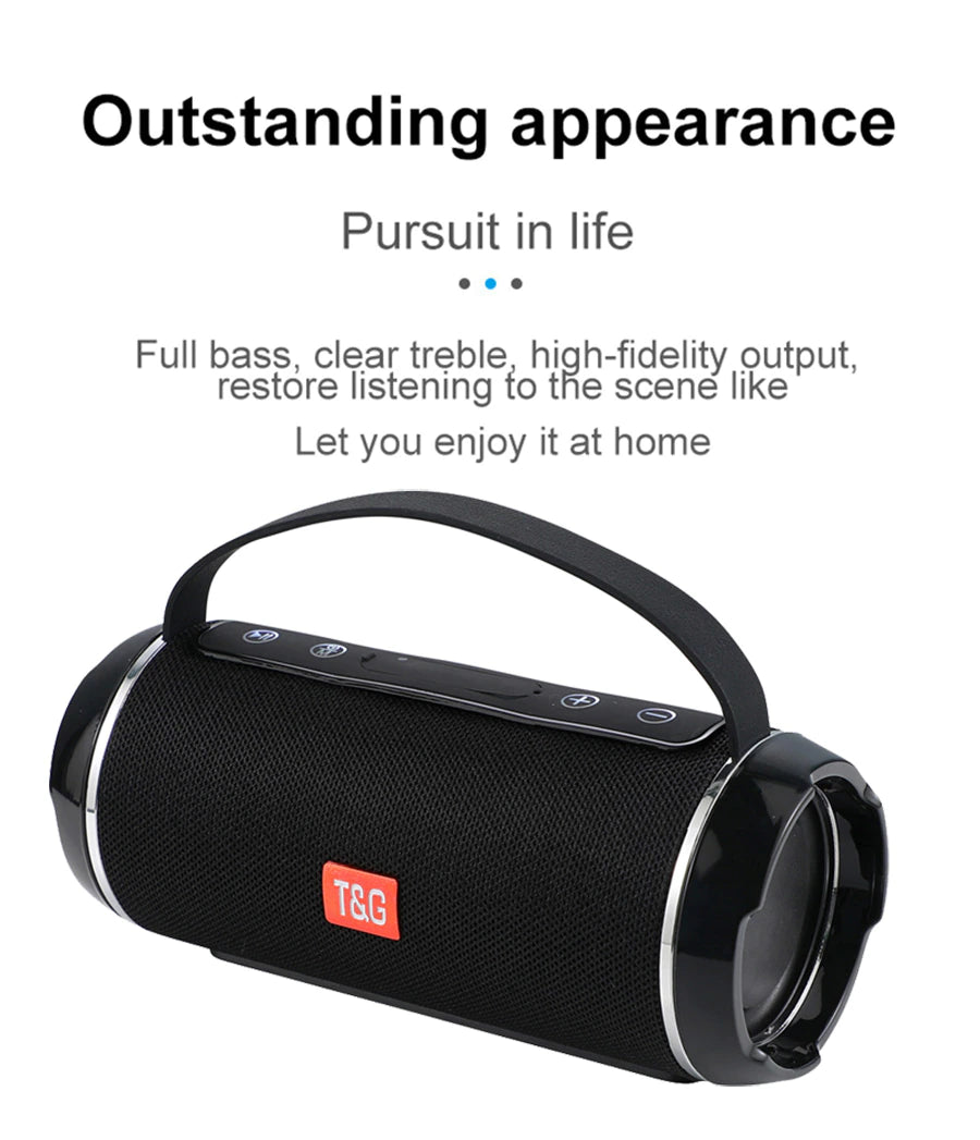 Portable 40W Bluetooth Speaker with TWS Technology and Subwoofer for Outdoor Use